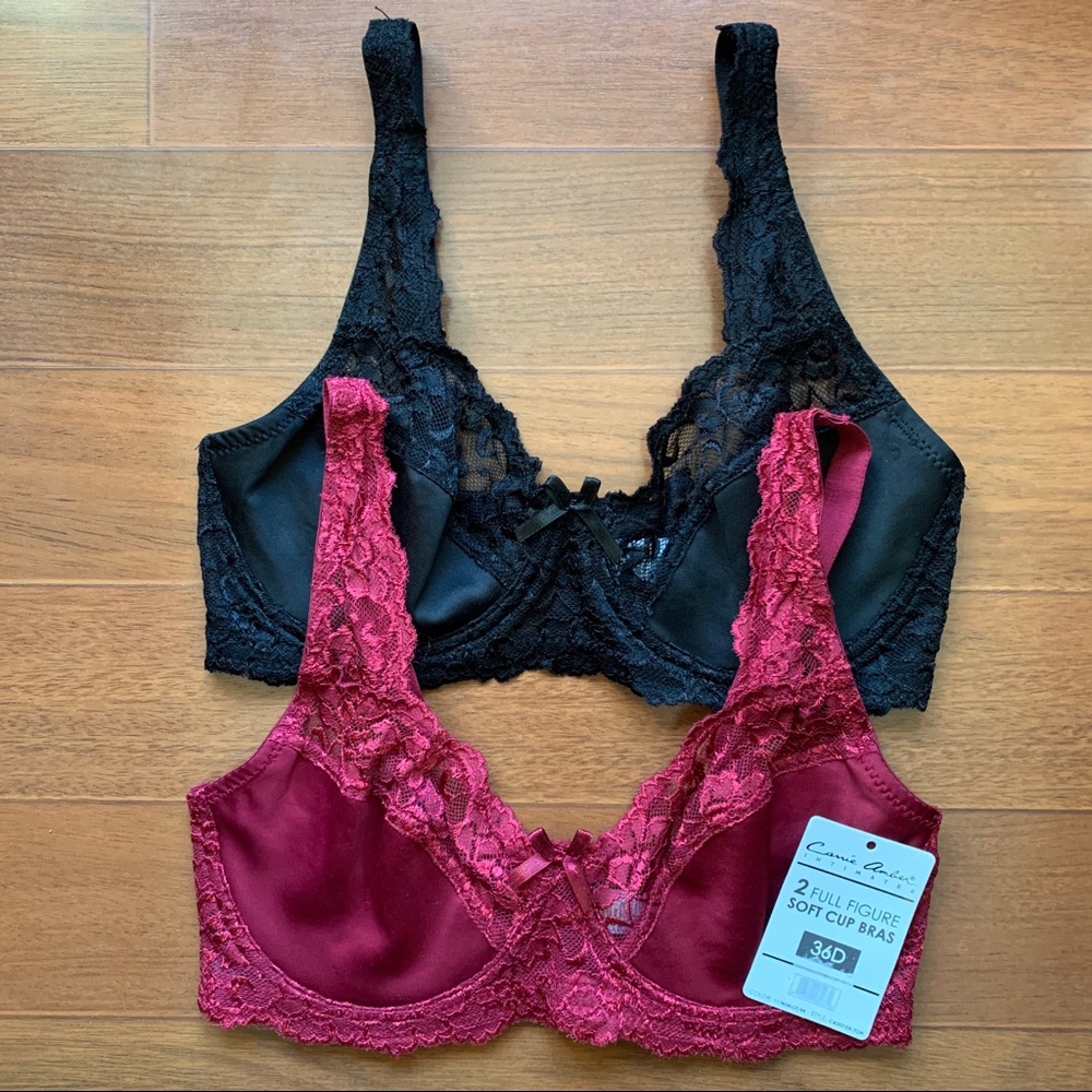 Carrie Amber 2 full figure soft cup bras 36D
